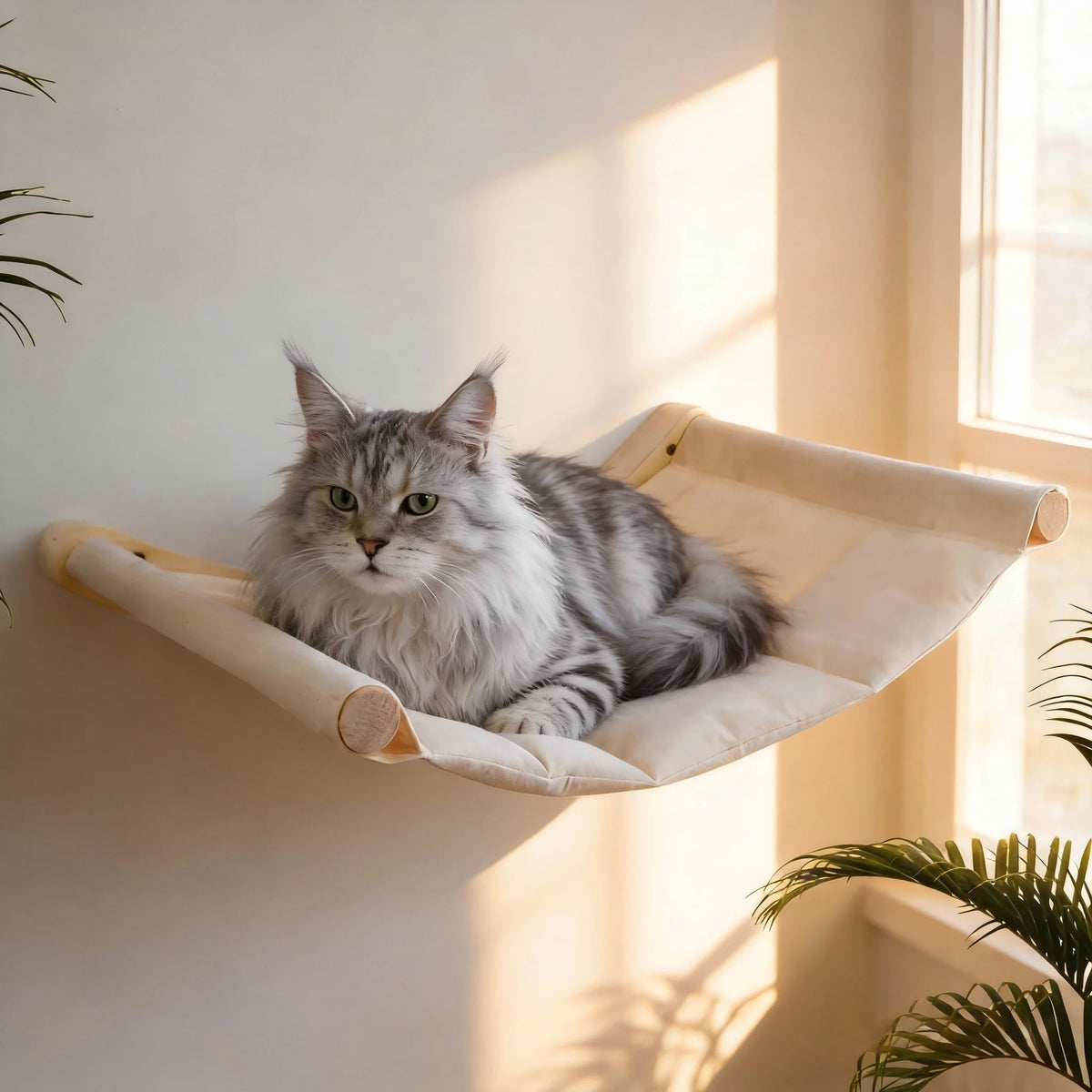 CWV Wall Mounted Cat Hammock Climbing Shelves And Scratching Perches