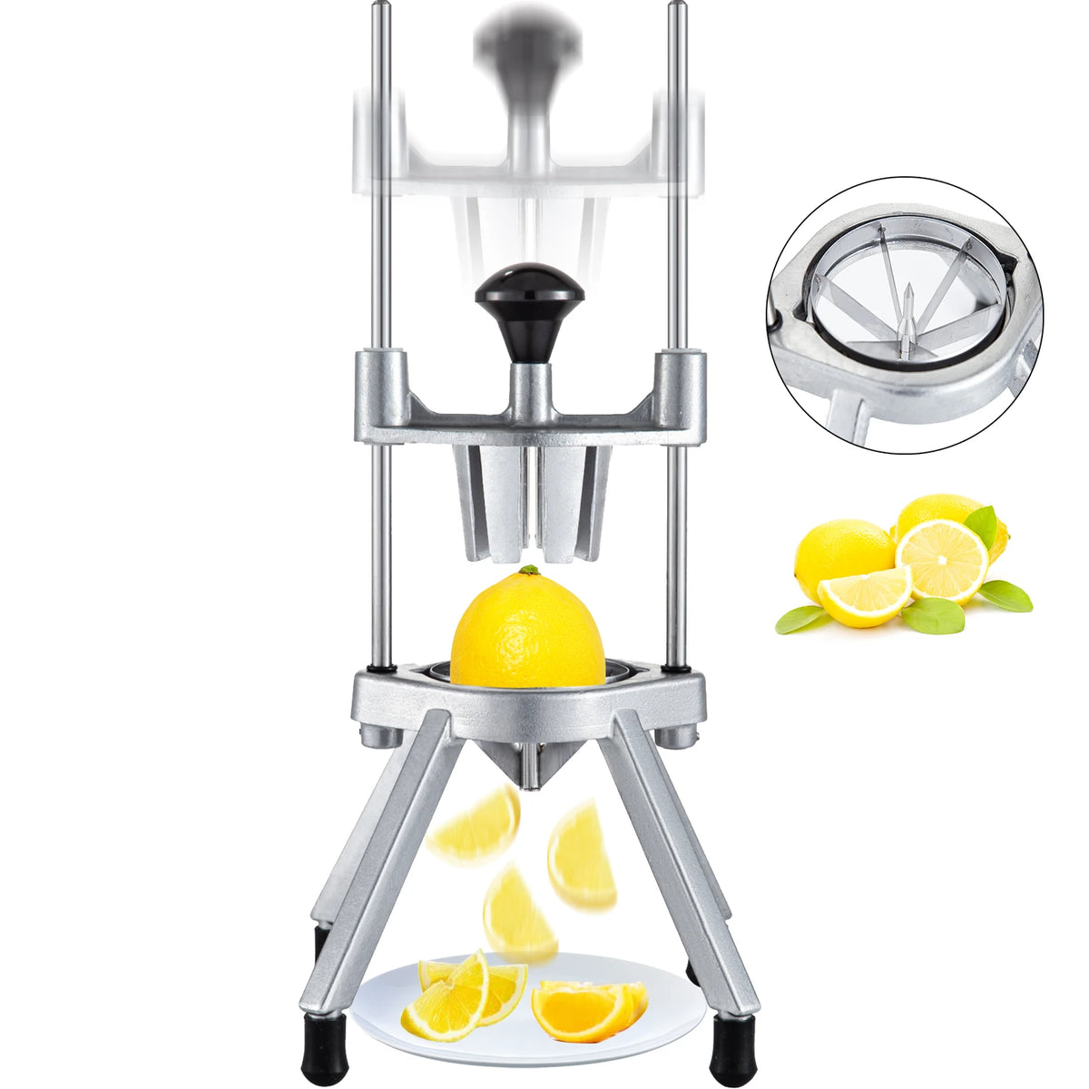 SucceBuy Commercial Lemon Lime Fruit Wedger and Vegetable Slicer