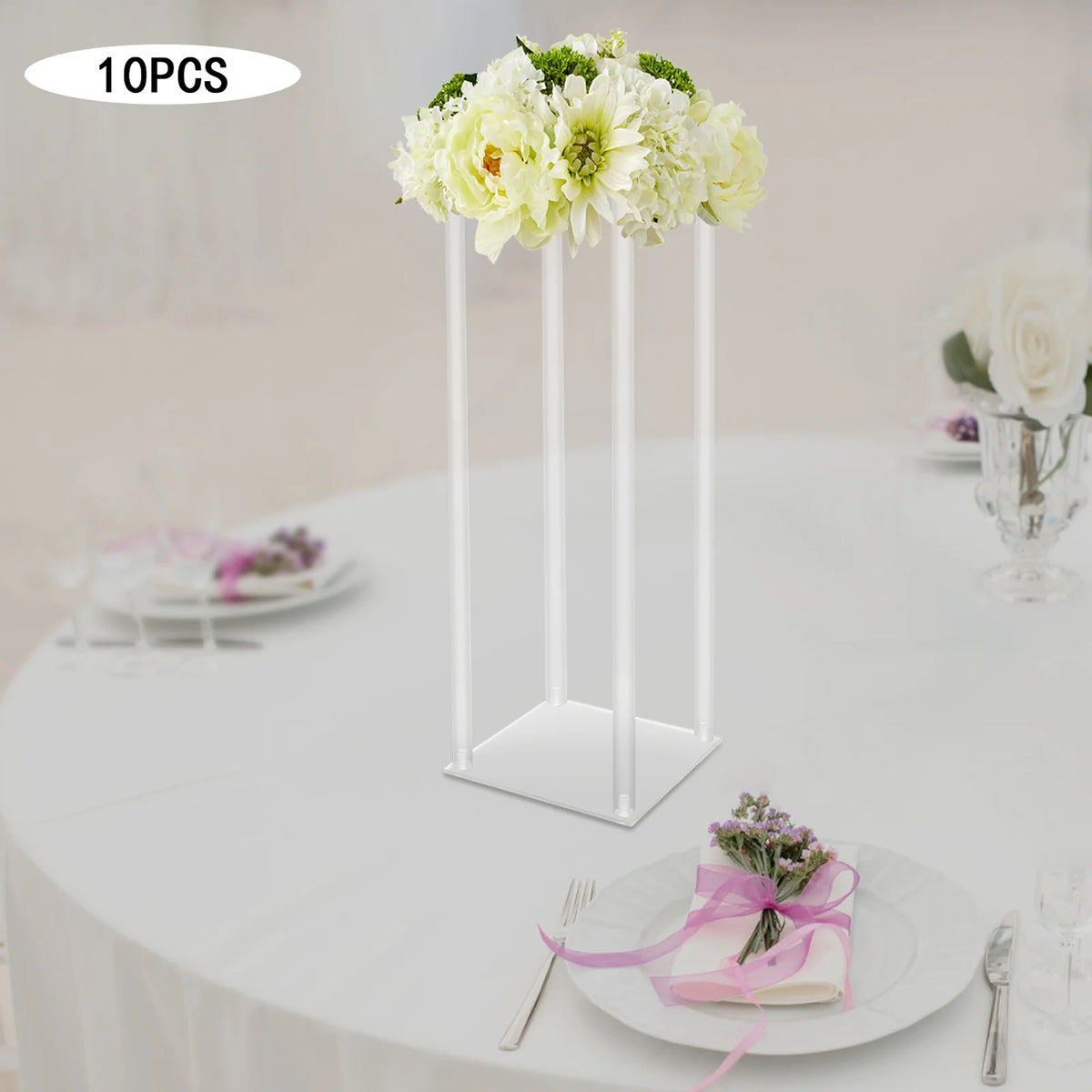 Acrylic Wedding Flower Stands Set for Elegant Event Centerpieces