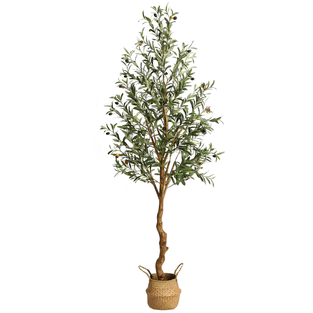 HiMISS Artificial Olive Tree Potted Plant for Home Decor