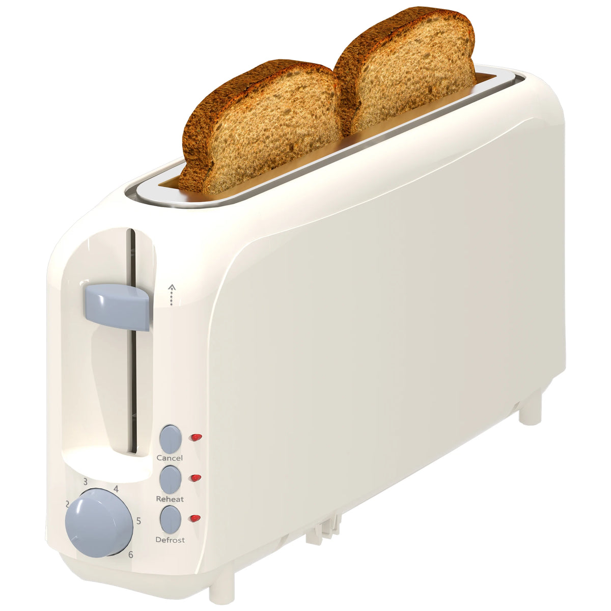 YUKOOL Slim Slot Toaster With Shade Settings, Defrost And Reheat