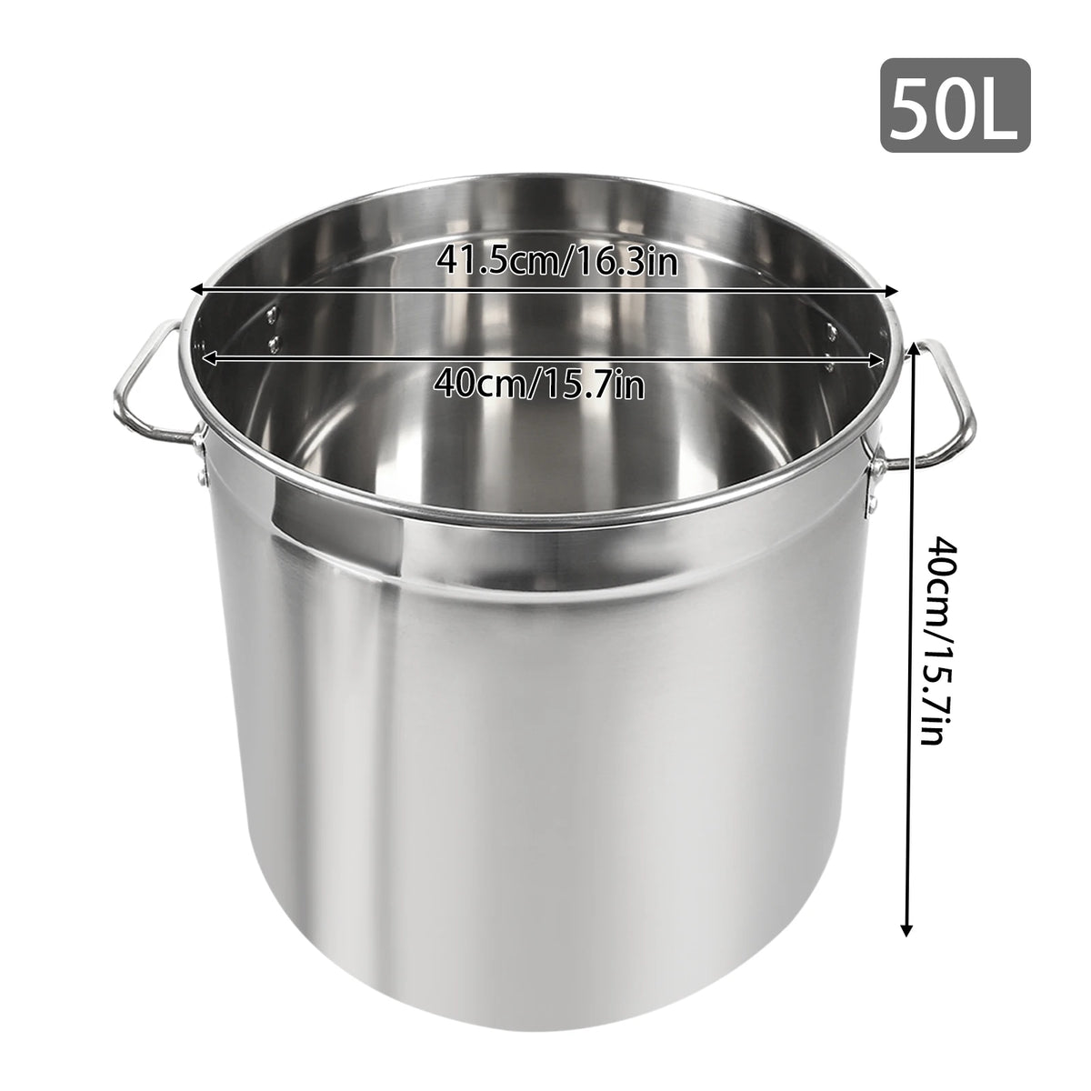 Versatile Stainless Steel Soup Stock Pot With Lid And Handles