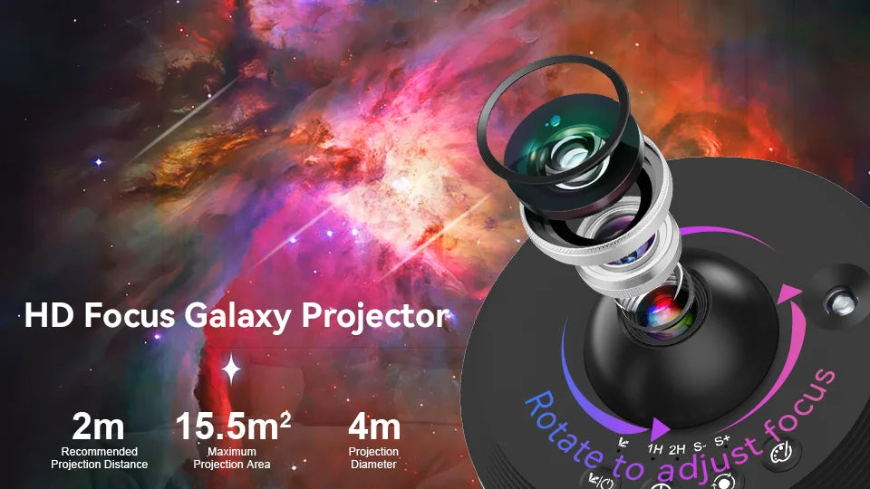 AUSYLE Galaxy Projector Night Light Planetarium Lamp Projection System