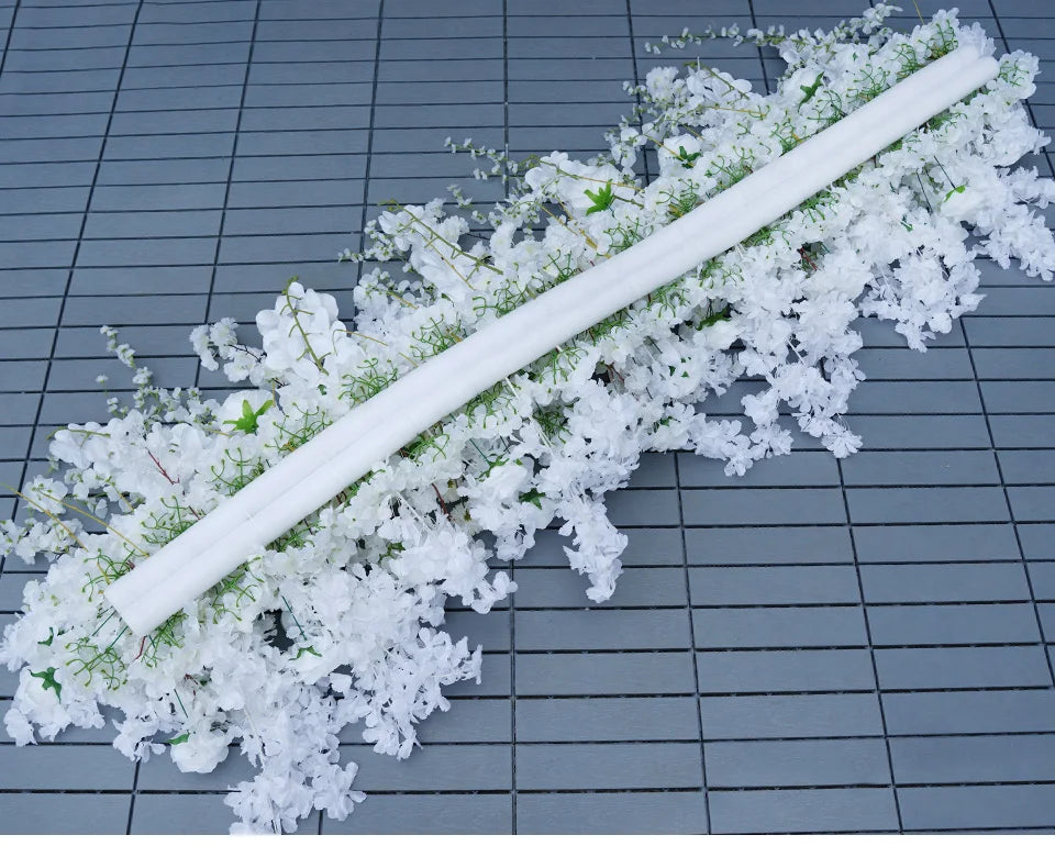Angela Flower Hanging Cherry Blossom Wisteria Wedding Backdrop Floral Decor