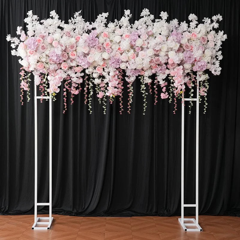 Angela Flower Hanging Cherry Blossom Wisteria Wedding Backdrop Floral Decor