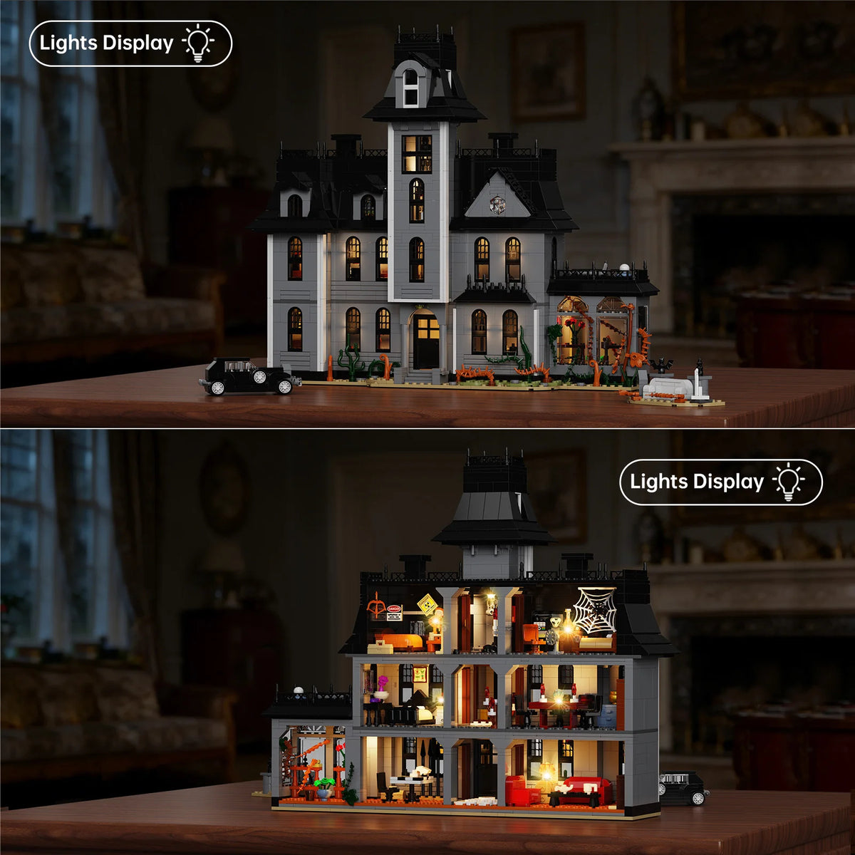 Gothic Manor Architecture Building Blocks Set for Home Decor