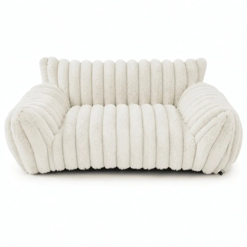 Plush Cat Sofa Bed With Washable Cover And Cozy Support
