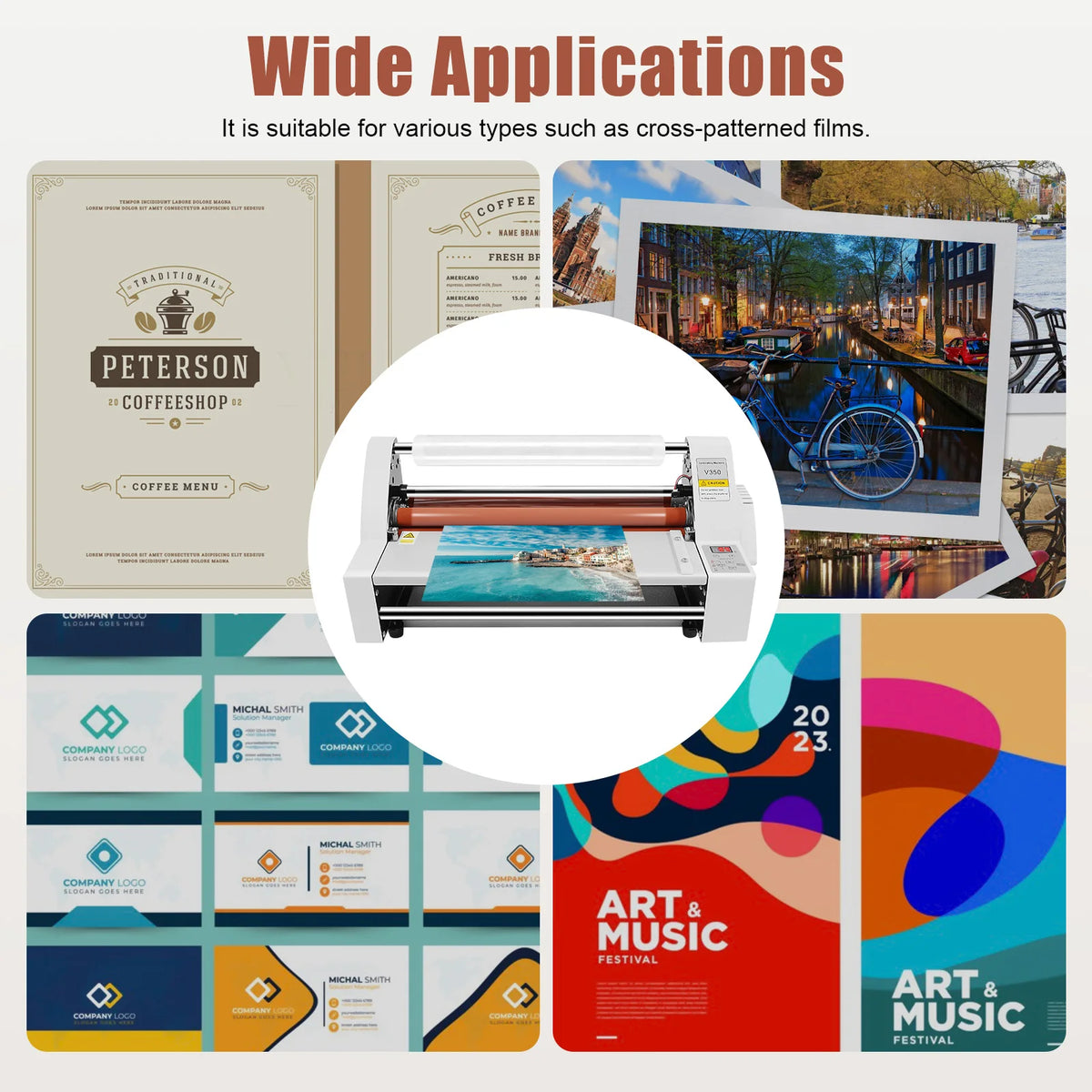 700W Laminating Machine|Double-Sided Self-adhesive Laminator with Dual Heating Modes|Electronic Temperature Control