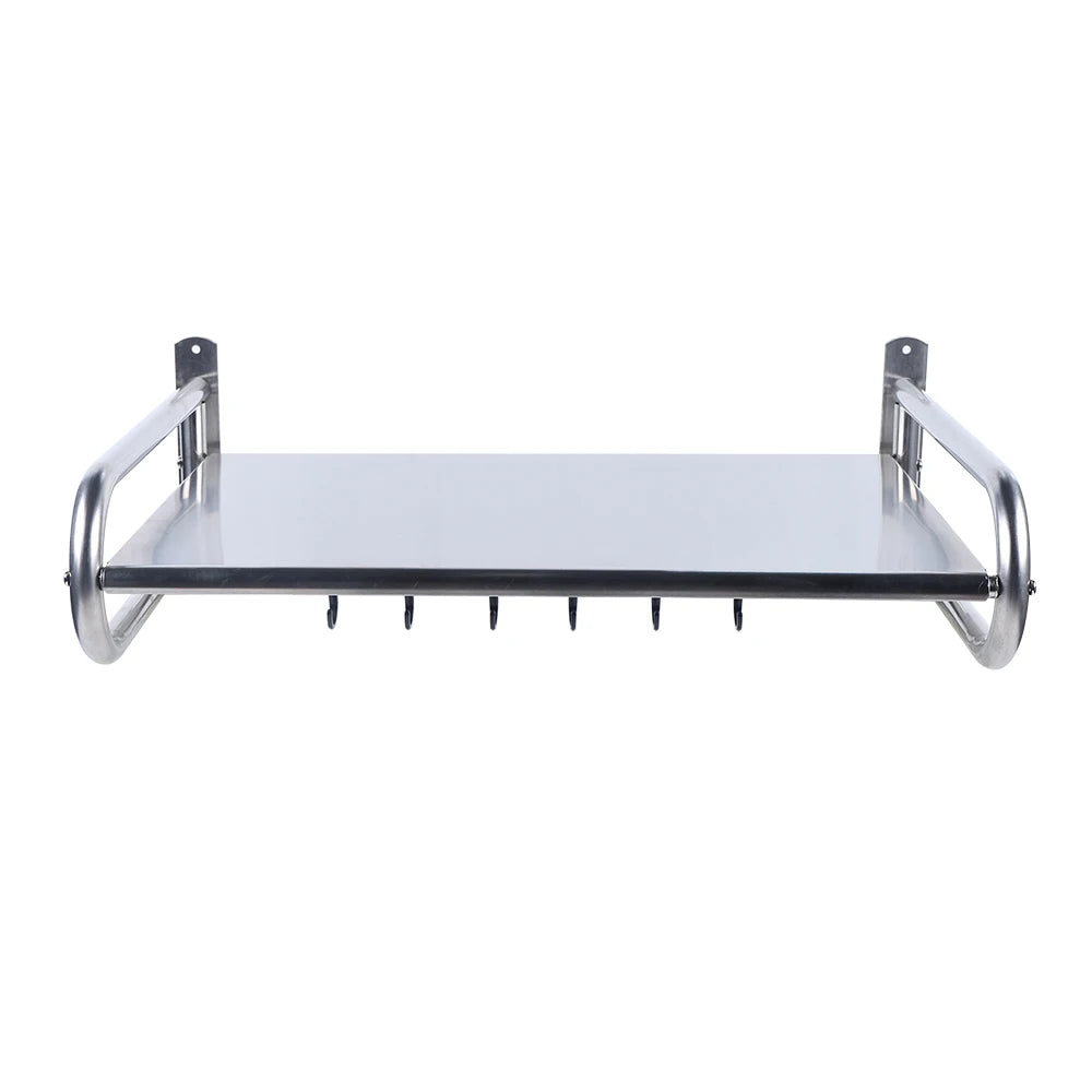 Stainless Steel Wall Mounted Microwave Oven Rack Kitchen Shelf