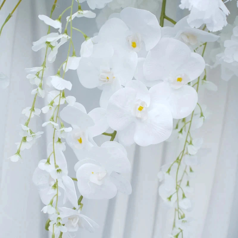Angela Flower Hanging Cherry Blossom Wisteria Wedding Backdrop Floral Decor