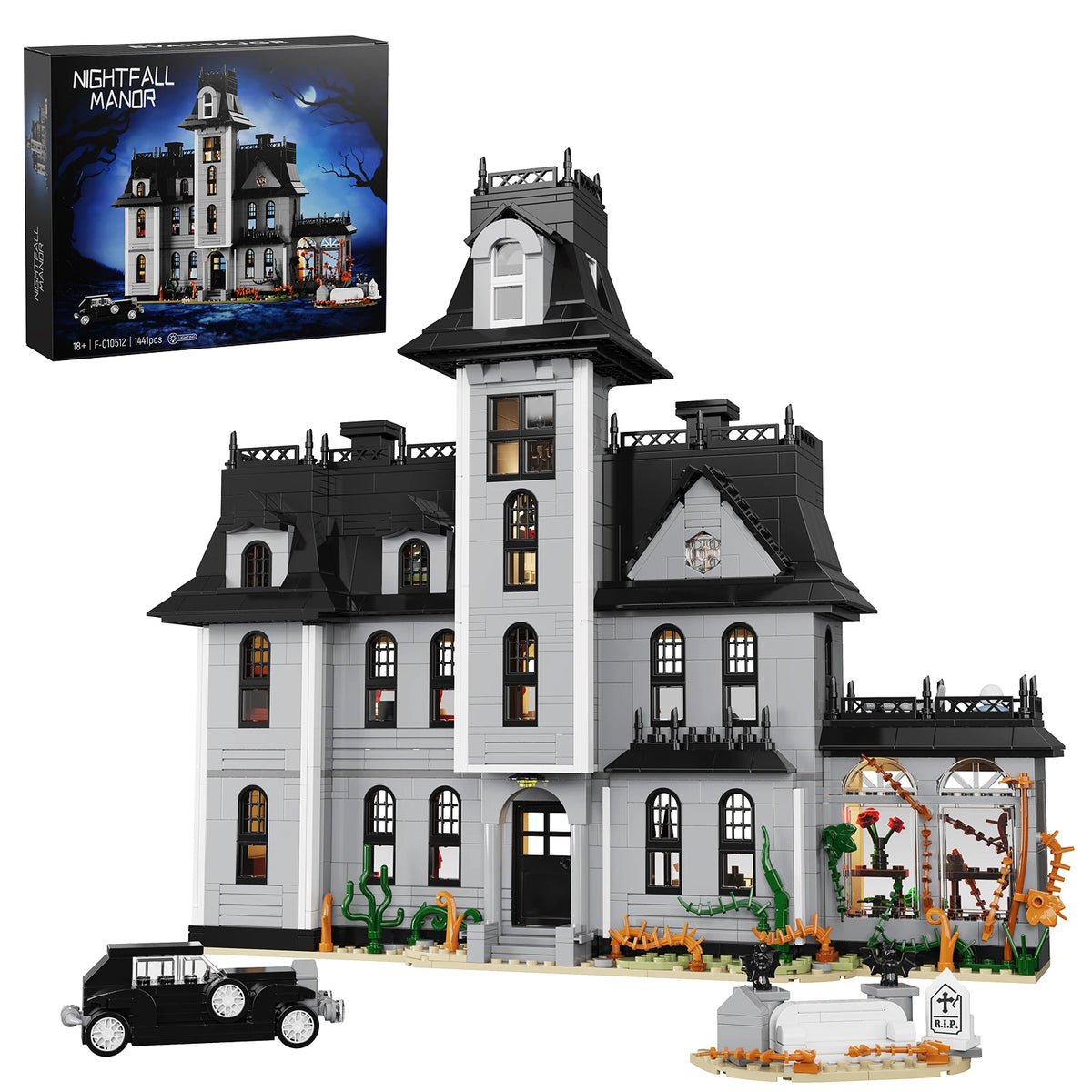 Gothic Manor Architecture Building Blocks Set for Home Decor
