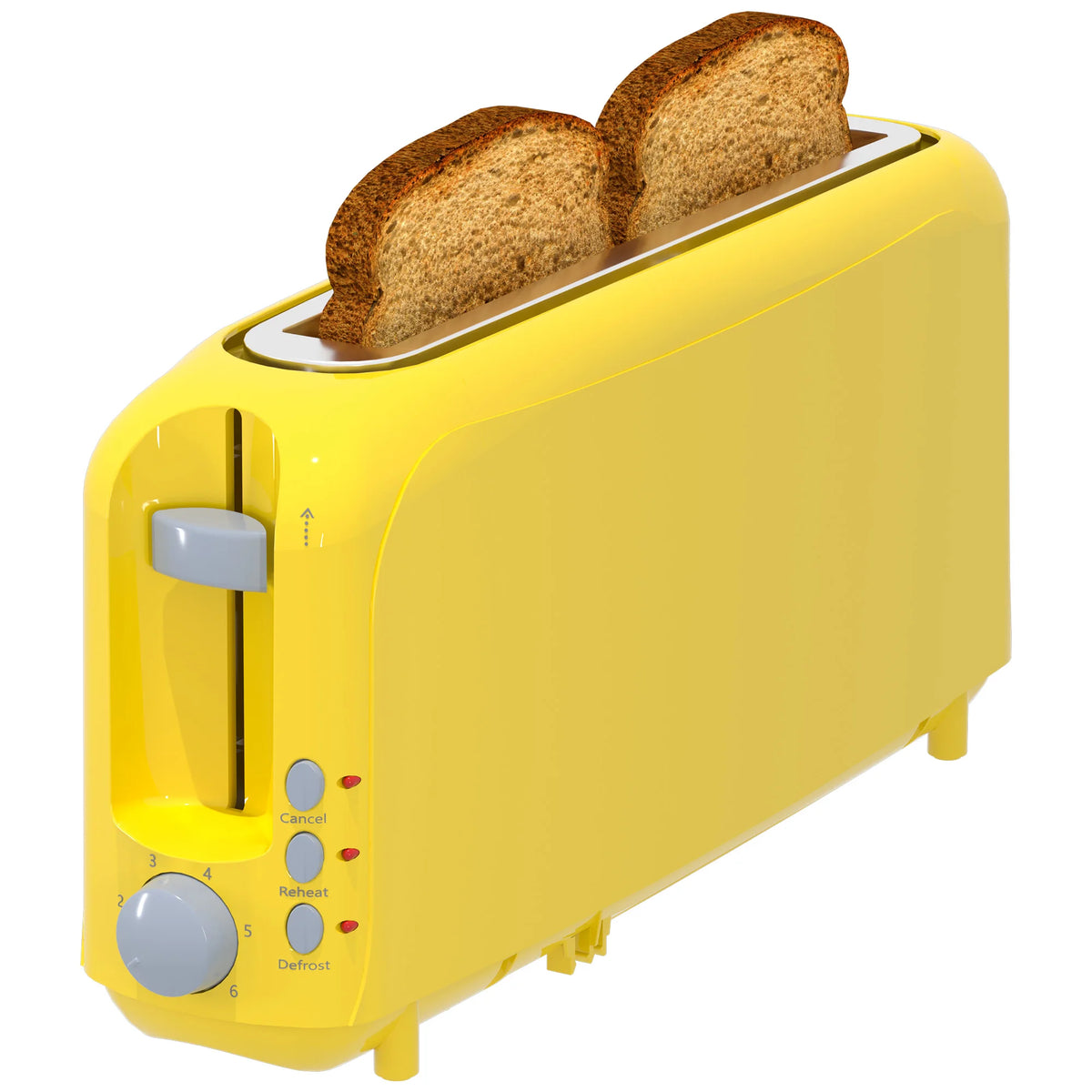 YUKOOL Slim Slot Toaster With Shade Settings, Defrost And Reheat
