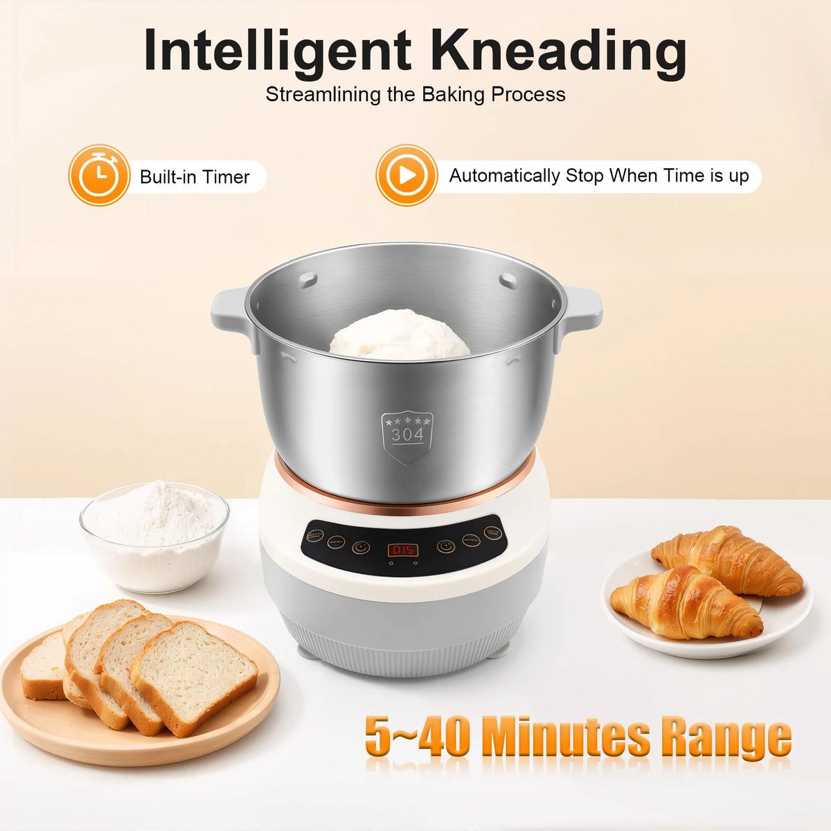 Electric Dough Maker With Fermentation Function For Pizza And Bread