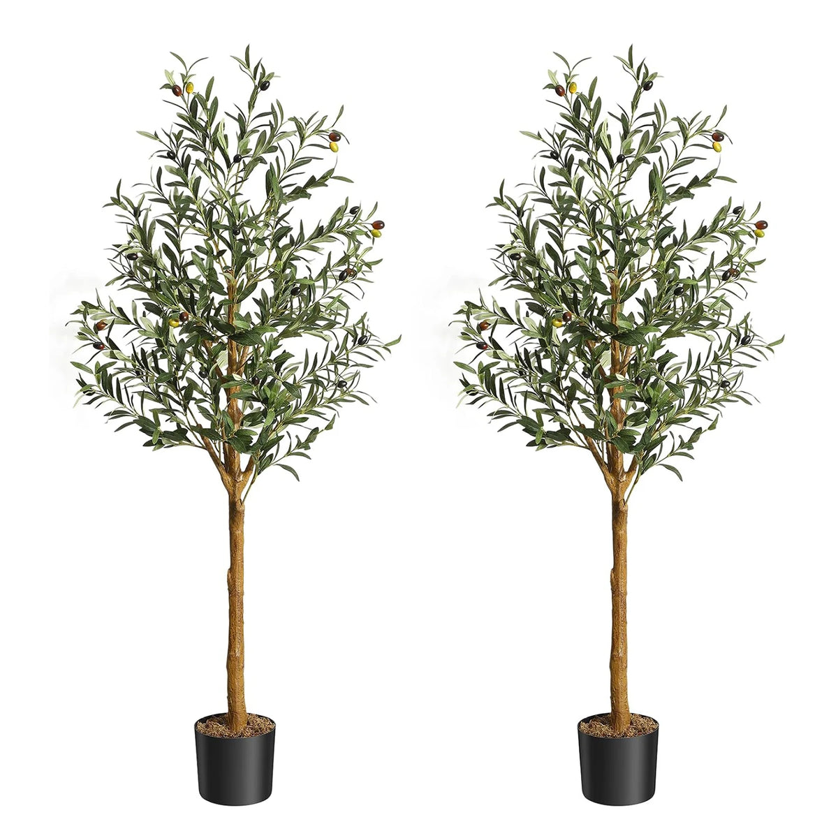 HiMISS Artificial Olive Tree Potted Plant for Home Decor