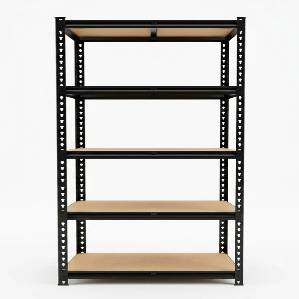 Metal Five Tier Shelving Unit Adjustable Pantry Storage Rack