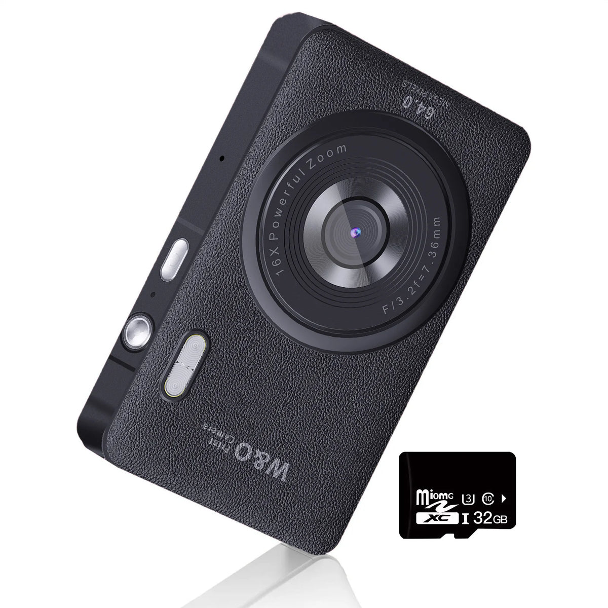 2026 New 48MP 1080P Full HD Digital Camera - 2.4-Inch Portable Auto-Focus Vlogging Camera with 32GB Memory Card & 16X Zoom | USB-C Rechargeable, Built-in Puzzle Game | Compact Travel Camera for Beginners - Budget-Friendly Hol