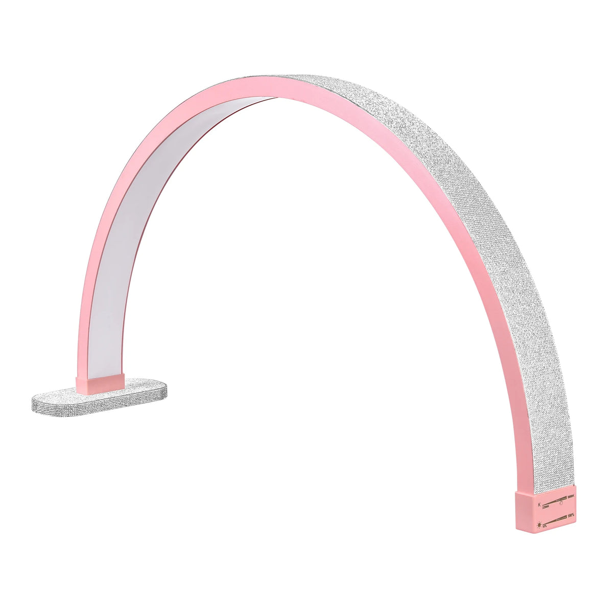 Fosoto Nail Table Lamp With LED Half Moon Ring Light
