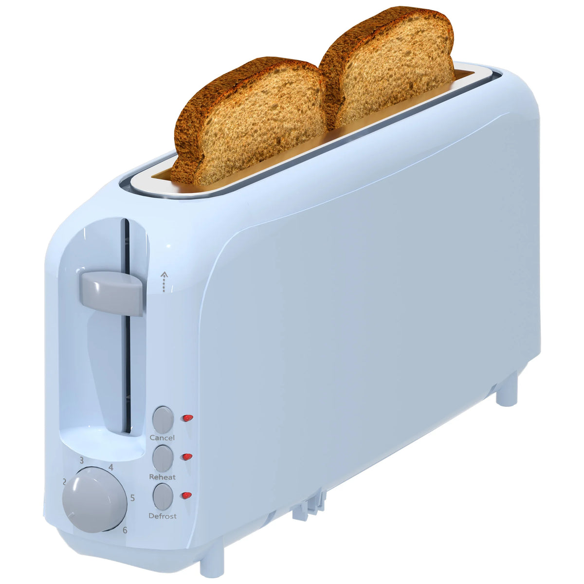 YUKOOL Slim Slot Toaster With Shade Settings, Defrost And Reheat