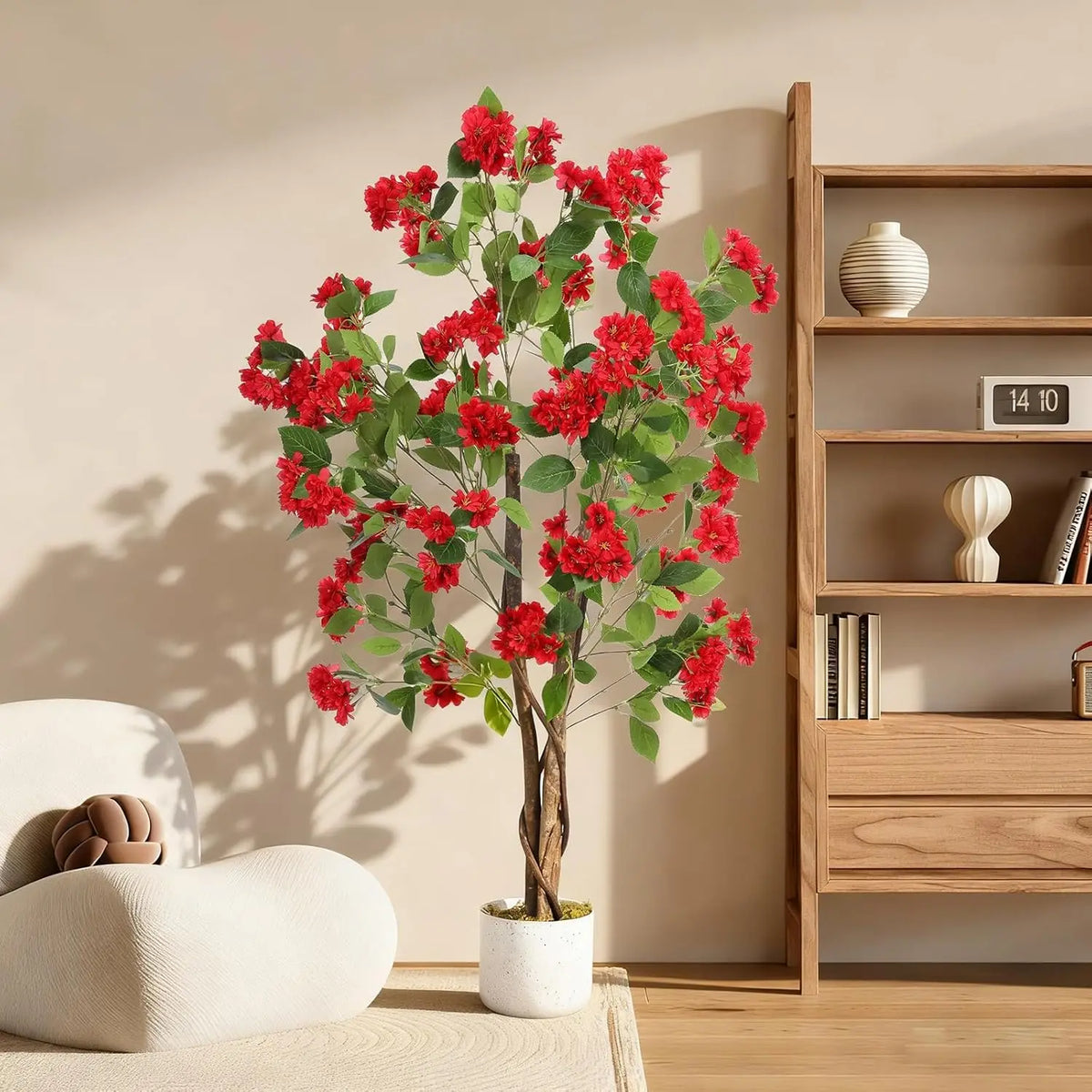 HiMISS Artificial Osmanthus Tree With Lifelike Flowers For Home Decor