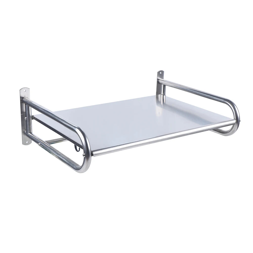Stainless Steel Wall Mounted Microwave Oven Rack Kitchen Shelf