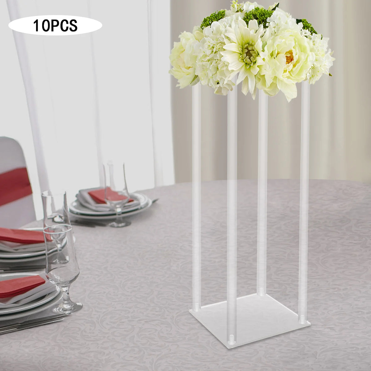 Acrylic Wedding Flower Stands Set for Elegant Event Centerpieces