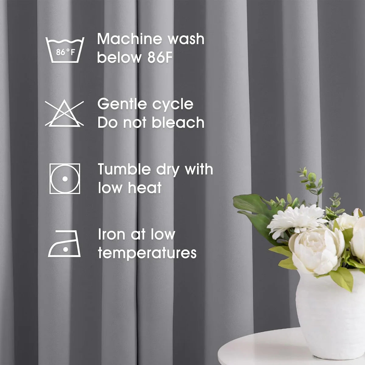 Thermal Insulated Blackout Curtains for Bedrooms Living Rooms and Hotels