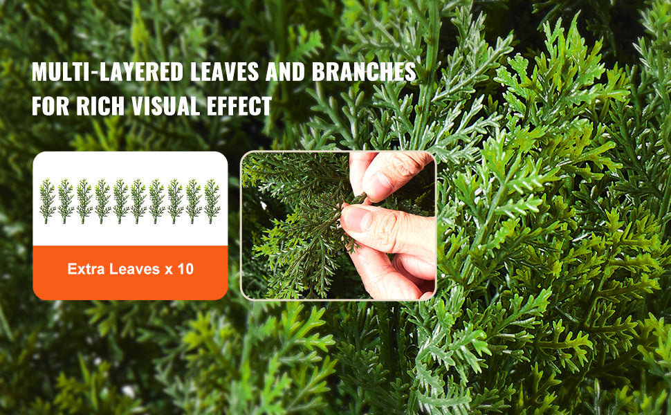 SucceBuy Artificial Cedar Topiary Trees for Home and Garden Decor