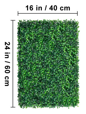 SucceBuy Artificial Boxwood Hedge Panels for Outdoor Wall Decor