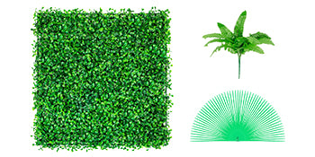 SucceBuy Artificial Boxwood Hedge Panels for Outdoor Privacy and Decor