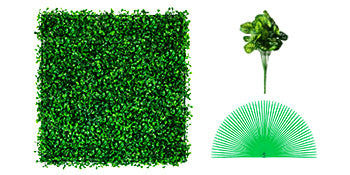 SucceBuy Artificial Boxwood Hedge Panels for Outdoor Privacy and Decor