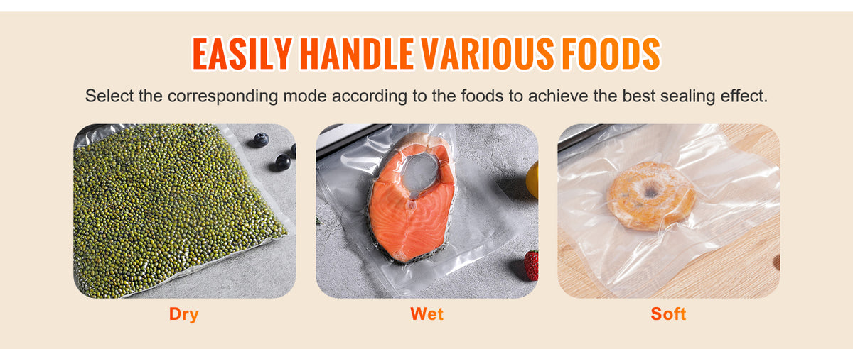 SucceBuy 90KPa Electric Vacuum Sealer Machine for Food Packaging