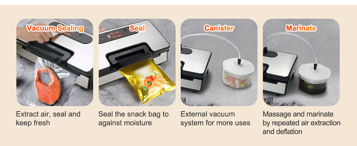SucceBuy 90KPa Electric Vacuum Sealer Machine for Food Packaging