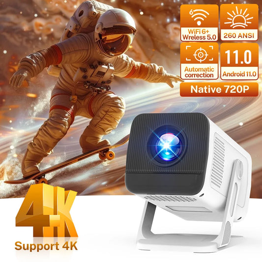 LynCast X1AQ Projector WiFi6 400 ANSI Lumens BuiltIn Speaker