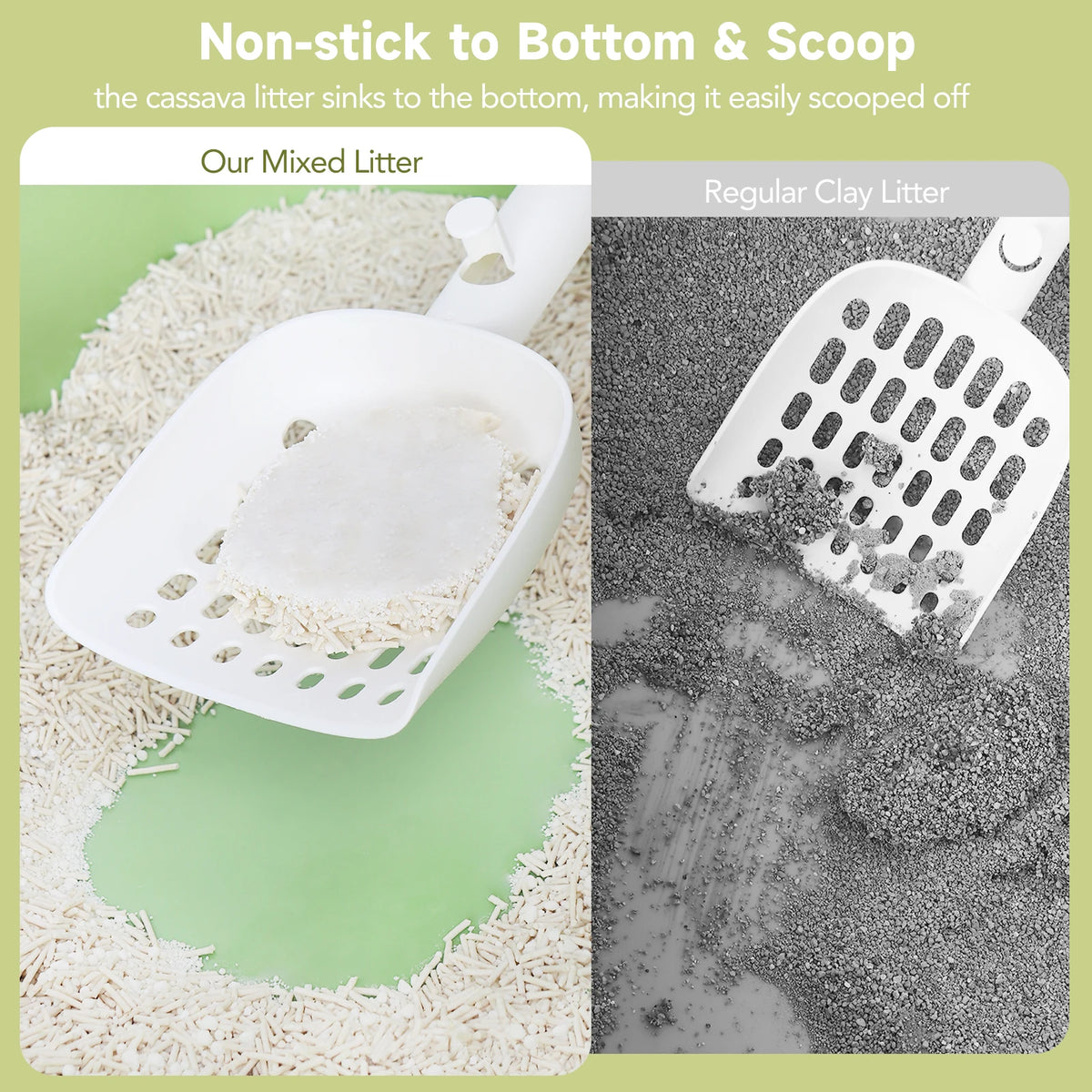EZSKUUP Non-Stick Cassava Tofu Cat Litter With Odor Control