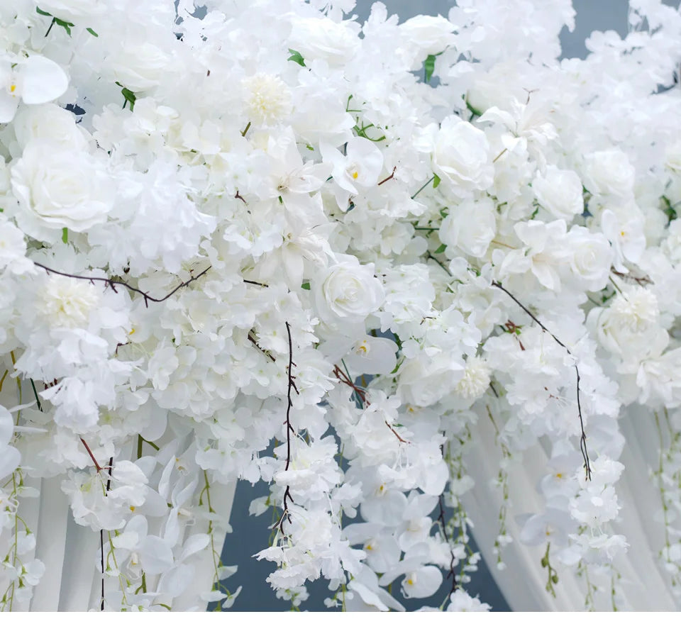 Angela Flower Hanging Cherry Blossom Wisteria Wedding Backdrop Floral Decor