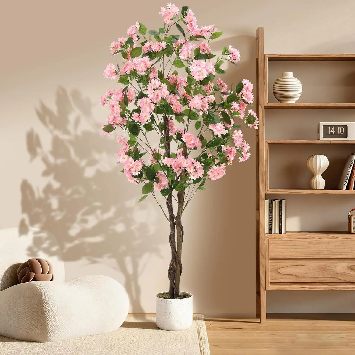 HiMISS Artificial Osmanthus Tree With Lifelike Flowers For Home Decor
