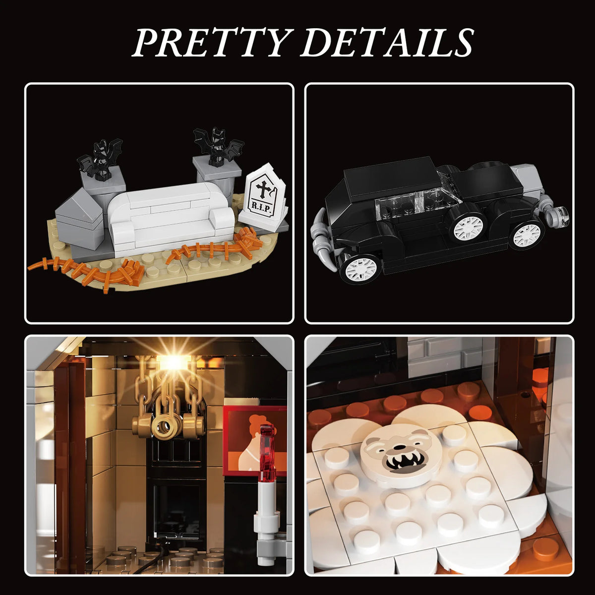 Gothic Manor Architecture Building Blocks Set for Home Decor