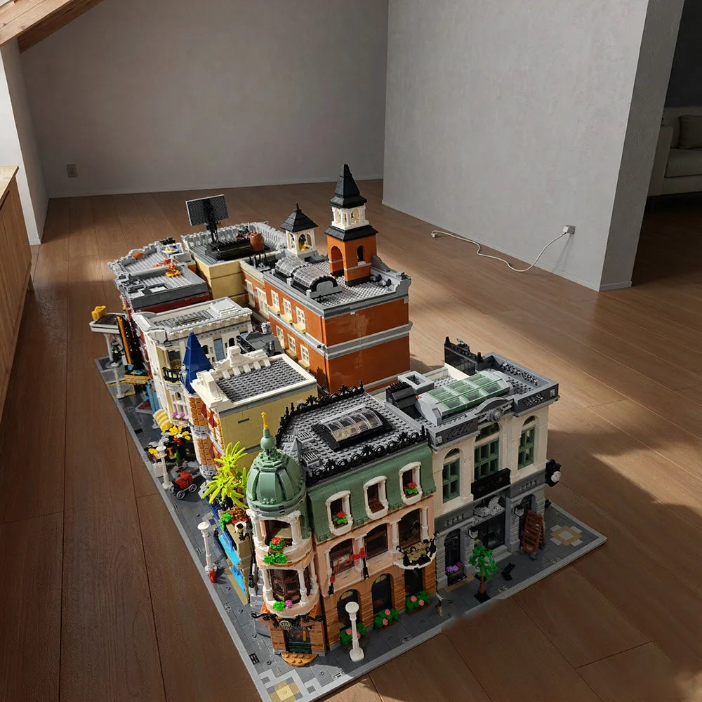 Modular City Corner Jazz Club Hotel Building Blocks Set