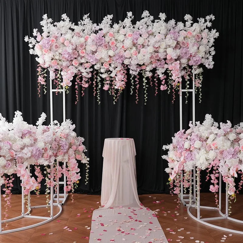 Angela Flower Hanging Cherry Blossom Wisteria Wedding Backdrop Floral Decor