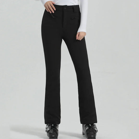 2025 Female Slim Skiing Pants New Winter Pants Mountain Waterproof Warm Snow Overalls Women High Elasticity Ski Trouser Clothes