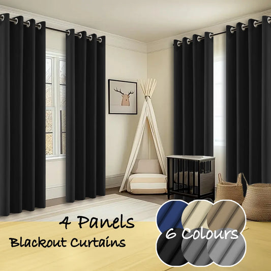 Thermal Insulated Blackout Curtains for Bedrooms Living Rooms and Hotels