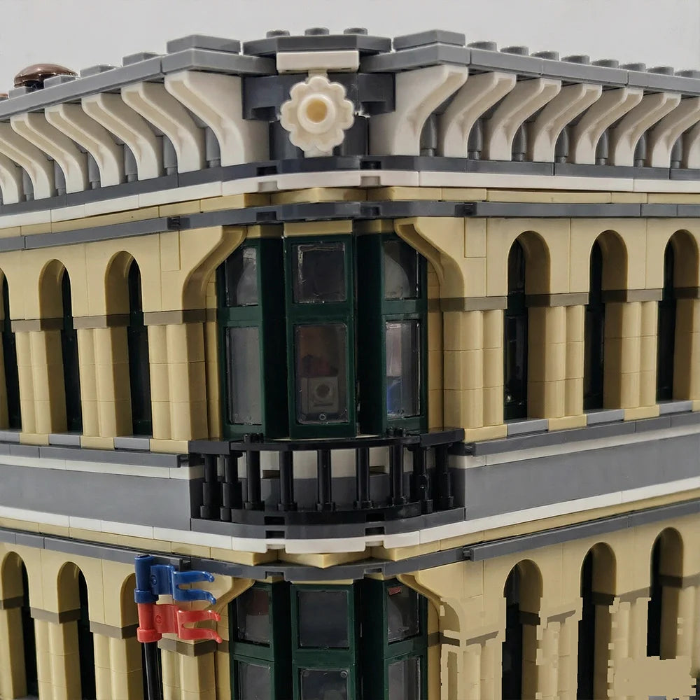 Modular City Corner Jazz Club Hotel Building Blocks Set