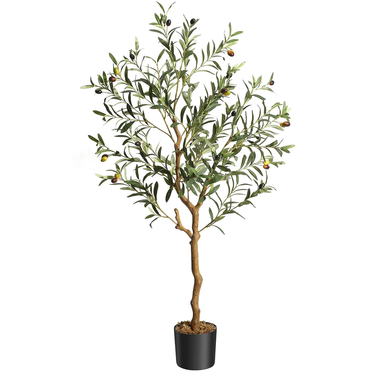 HiMISS Artificial Olive Tree Potted Plant for Home Decor