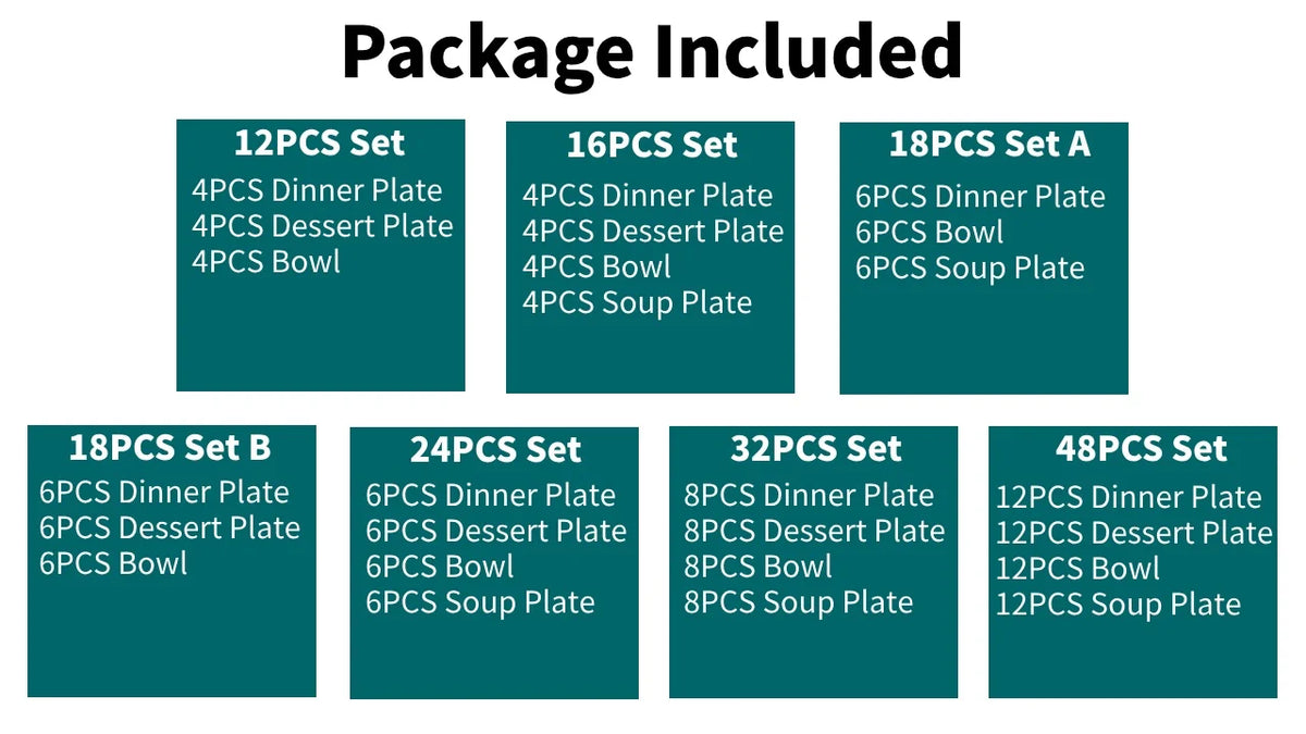 MALACASA Bohemian Ceramic Dinnerware Set Stoneware Tableware for Home