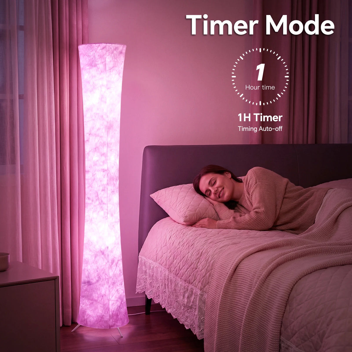 Smart RGB Floor Lamp With Music Sync And Remote Control