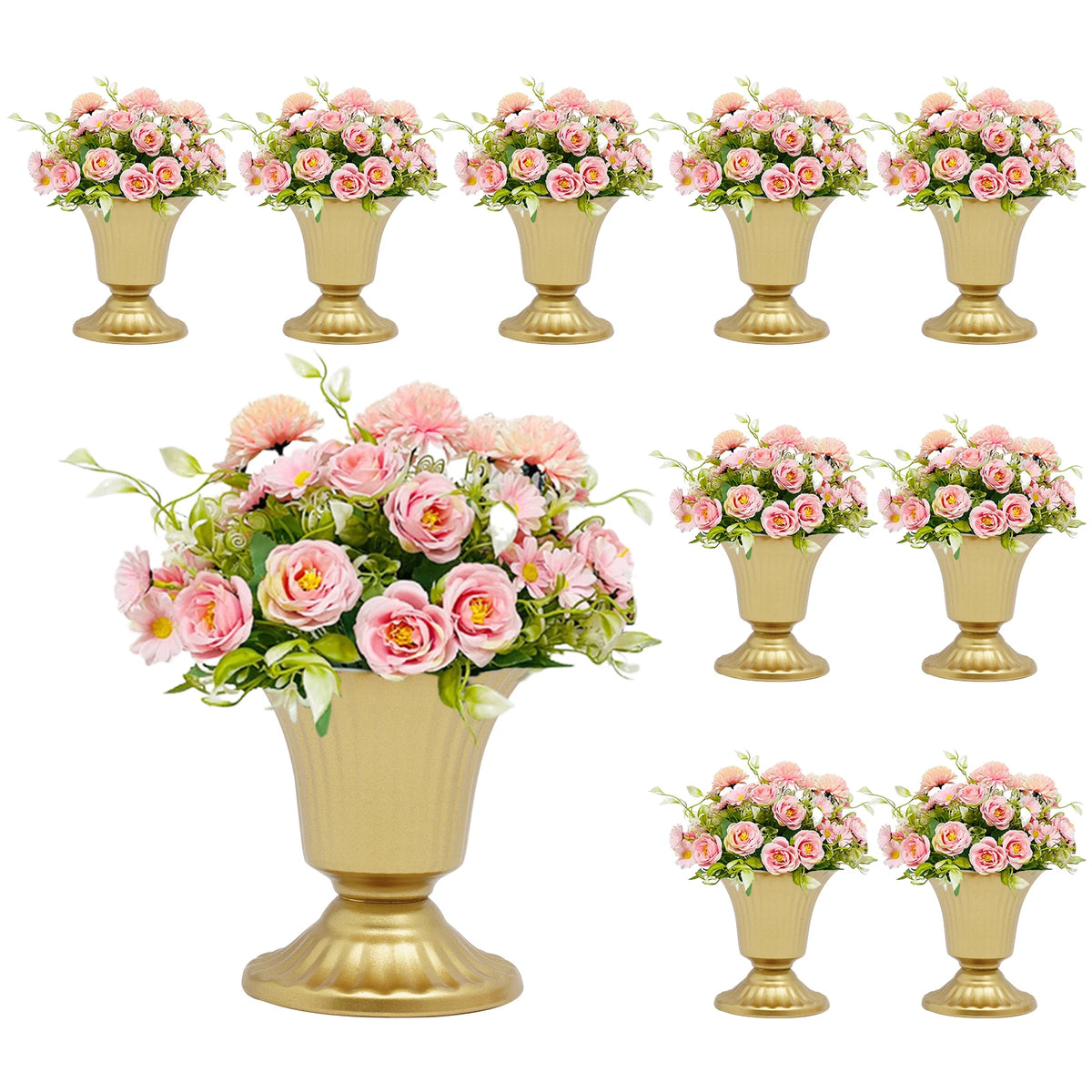 Wedding Trumpet Flower Vases for Table Centerpieces and Event Decor