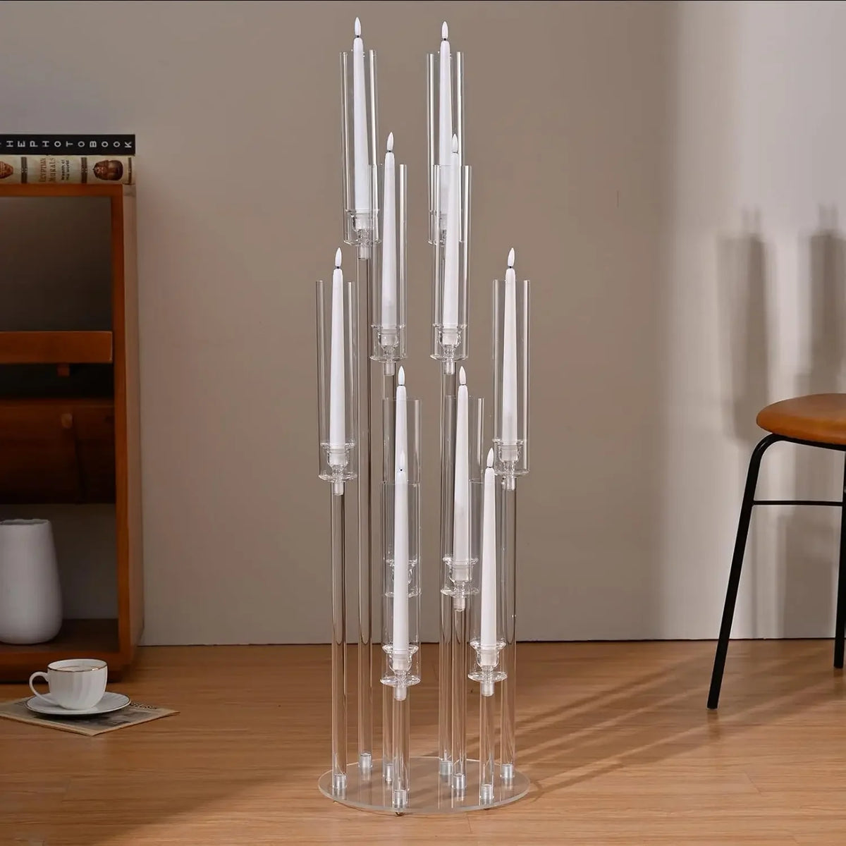 VINCIGANT Acrylic Candelabra Candle Holder Wedding Table Centerpiece Home Decor