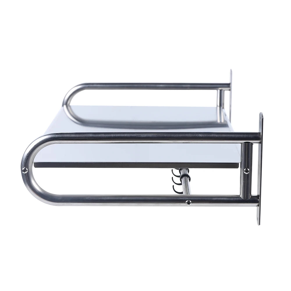 Stainless Steel Wall Mounted Microwave Oven Rack Kitchen Shelf