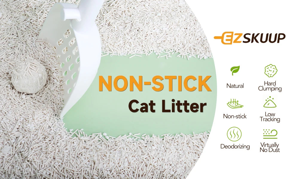 EZSKUUP Non-Stick Cassava Tofu Cat Litter With Odor Control