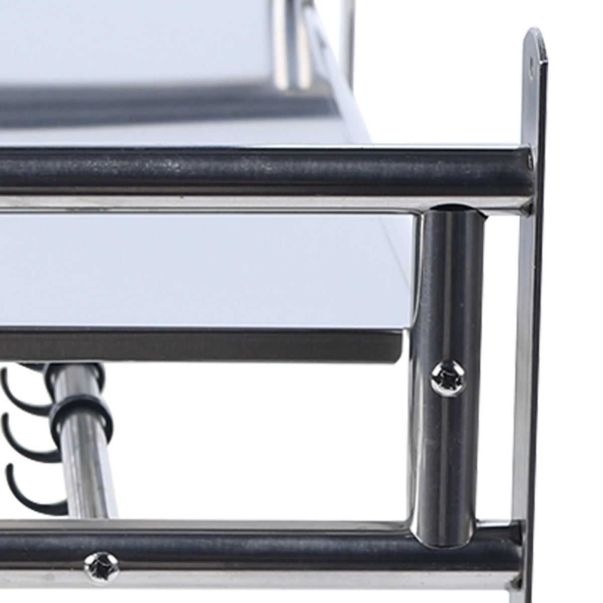 Stainless Steel Wall Mounted Microwave Oven Rack Kitchen Shelf